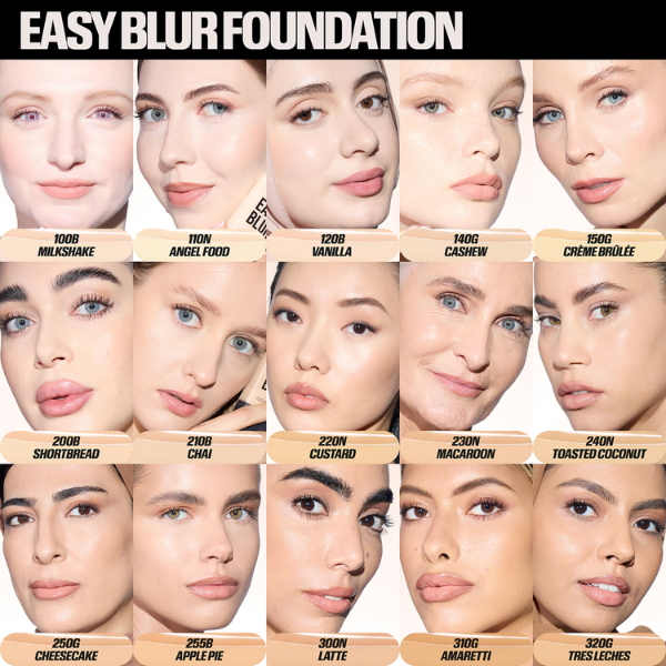 Huda Beauty – Easy Blur Natural Airbrush Fond de Teint à la Niacinamide 30ml