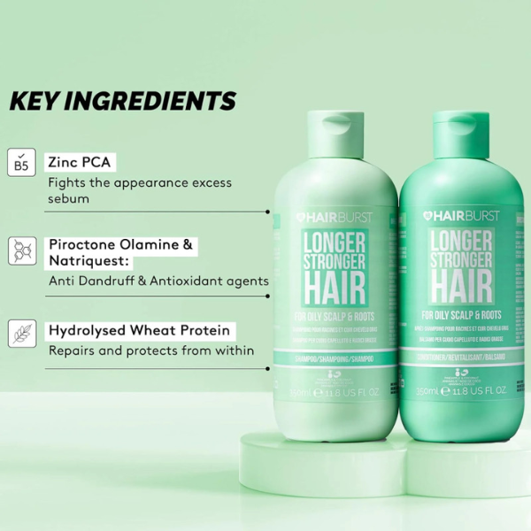 Hairburst – Longer Stronger Hair Après-shampoing Cheveux et Cuir Chevelu gras 350ml