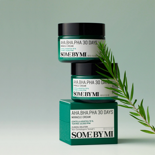 Some by mi – Crème Miracle 30 Jours AHA BHA PHA Anti-Acné et Anti-Inflammations 60g