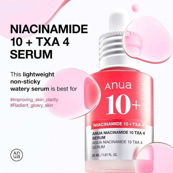 Anua – Sérum Niacinamide 10% + TXA 4% 30ml