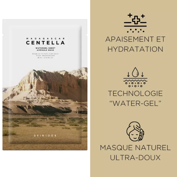 Skin1004 - Madagascar Water Gel Masque Ampoule Tissu 1pc