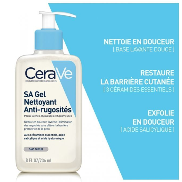 CeraVe – SA Gel Nettoyant Anti-Rugosités