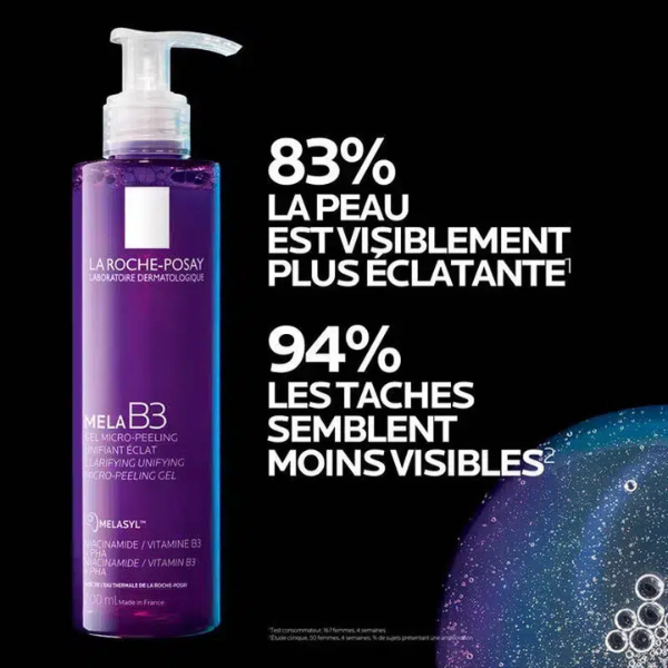 La Roche-Posay – Mela-B3 Gel Nettoyant Micro-Peeling Unifiant Éclat 200ml