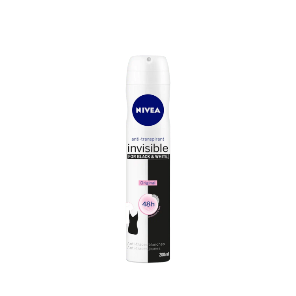 Nivea - Déodorant Black and White Invisible 200ml