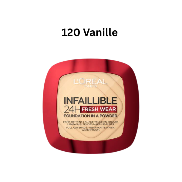 L’Oréal – Infaillible 24H Fresh Wear Fond de Teint en Poudre Longue Tenue 9g
