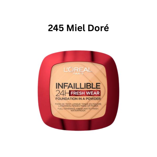 L’Oréal – Infaillible 24H Fresh Wear Fond de Teint en Poudre Longue Tenue 9g