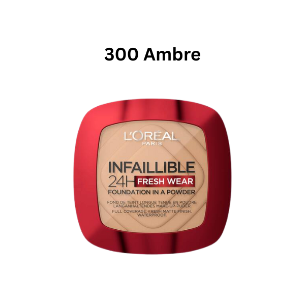 L’Oréal – Infaillible 24H Fresh Wear Fond de Teint en Poudre Longue Tenue 9g