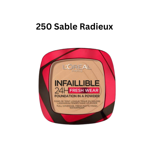 L’Oréal – Infaillible 24H Fresh Wear Fond de Teint en Poudre Longue Tenue 9g