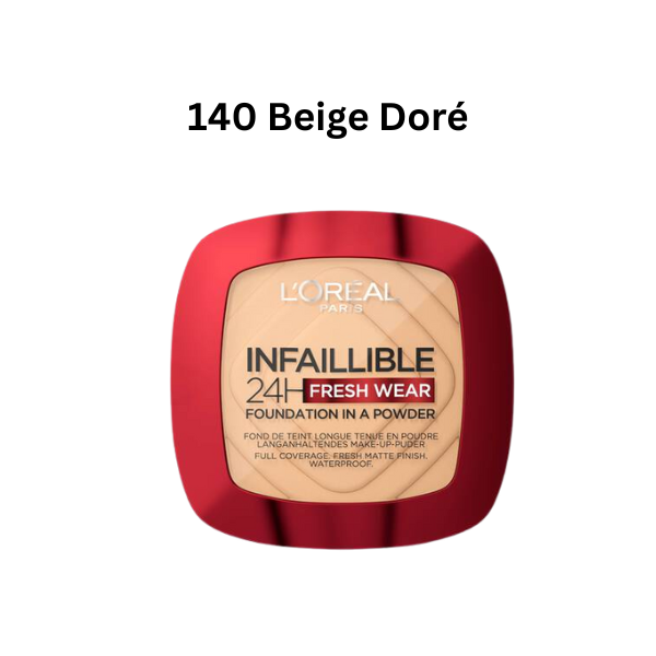 L’Oréal – Infaillible 24H Fresh Wear Fond de Teint en Poudre Longue Tenue 9g