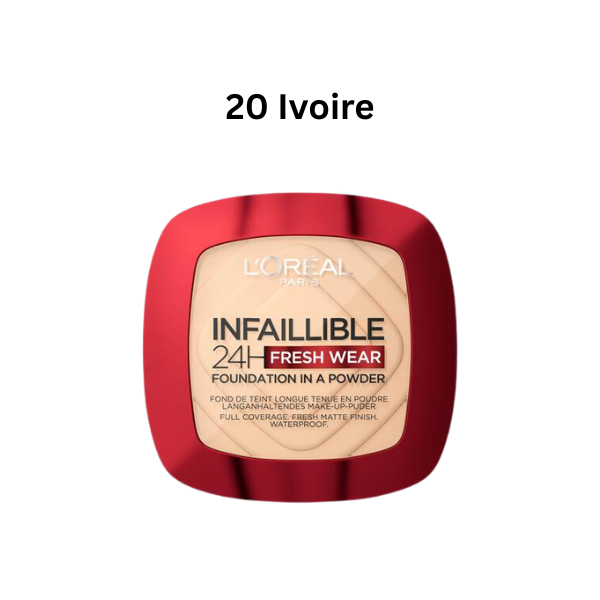 L’Oréal – Infaillible 24H Fresh Wear Fond de Teint en Poudre Longue Tenue 9g