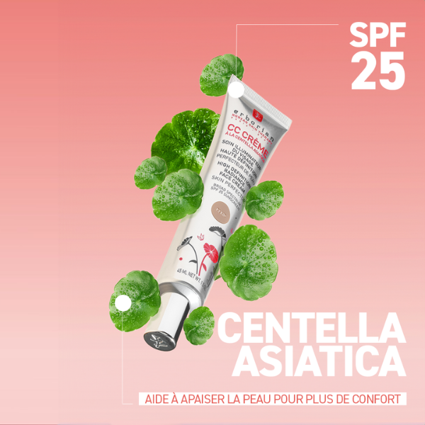 Erborian – CC Crème à la Centella Asiatica Soin Illuminateur Haute Définition SPF25 45ml
