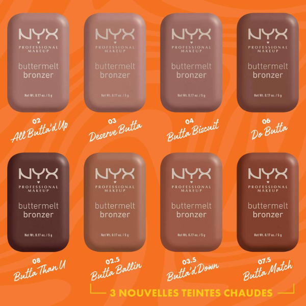NYX – Buttermelt Poudre Bronzante 5g