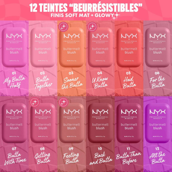 NYX - Buttermelt Blush en Poudre 5g