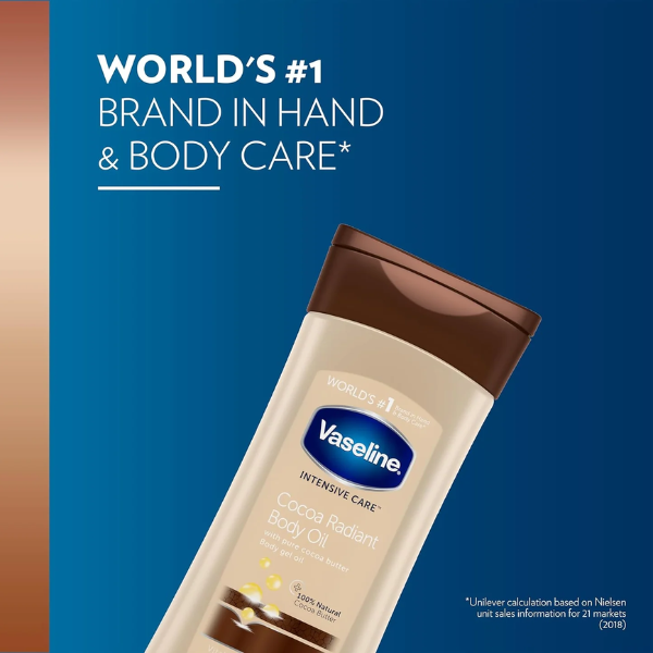 Vaseline - Cocoa Radiant Huile Vitalizante Peau saine et éclatante 200ml